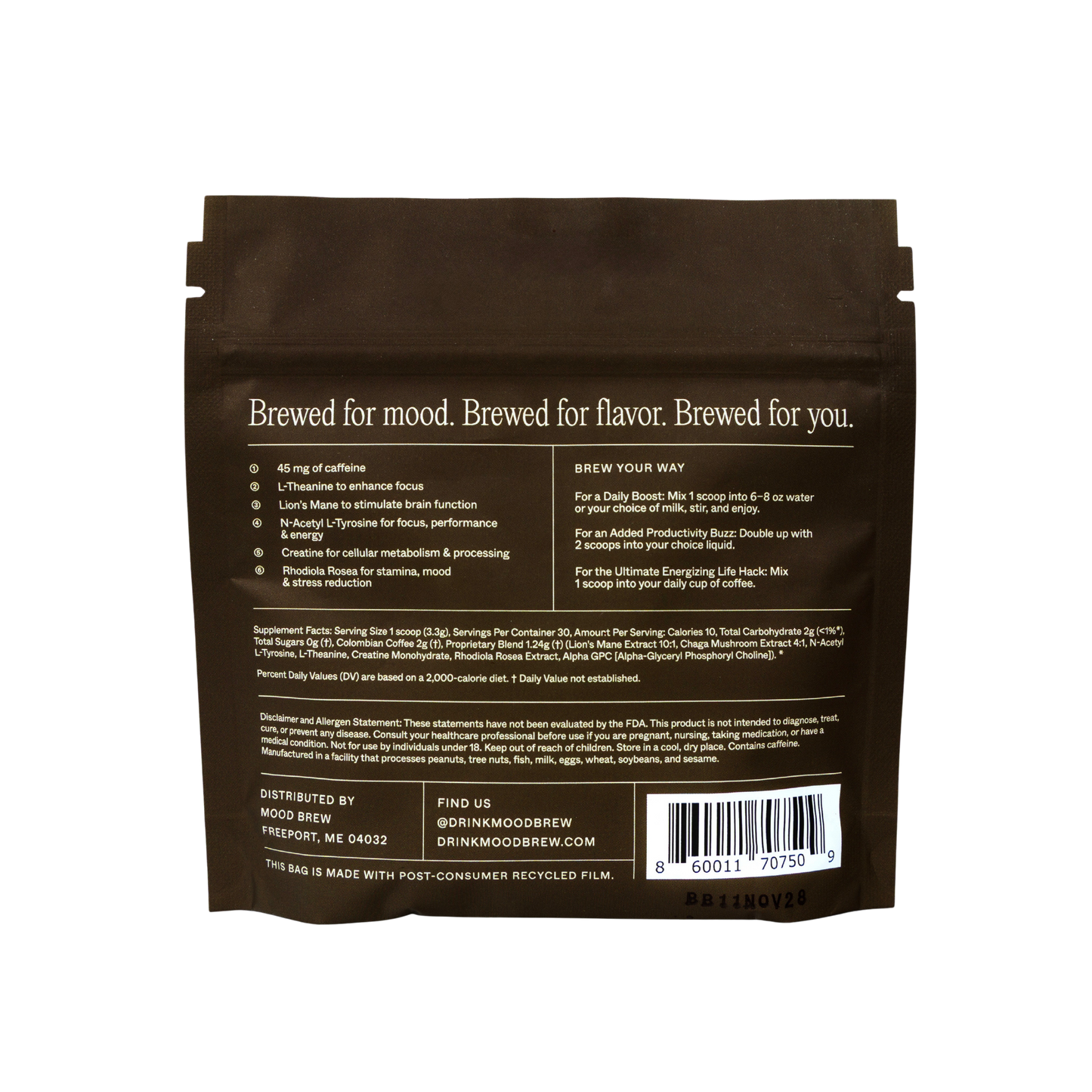 Mood Brew® Infused Instant Coffee Original