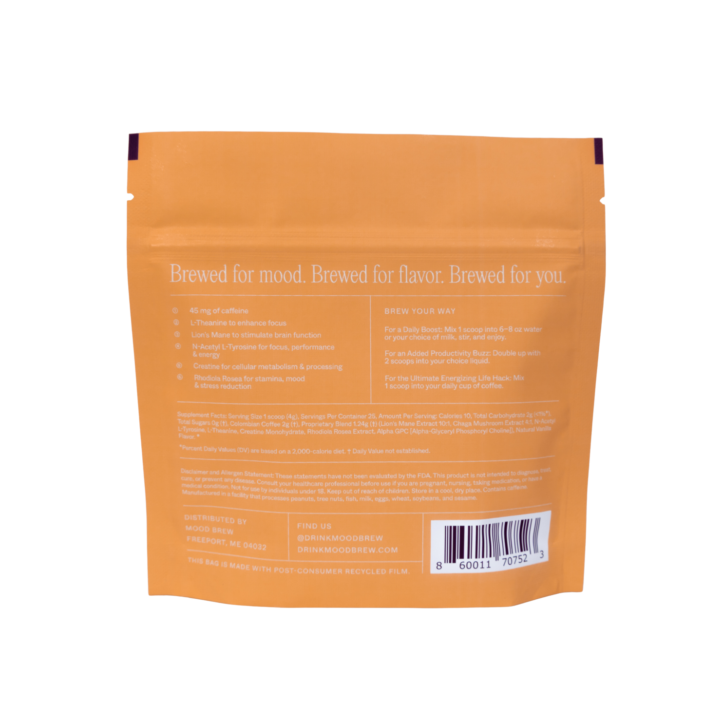 Mood Brew® Infused Instant Coffee French Vanilla